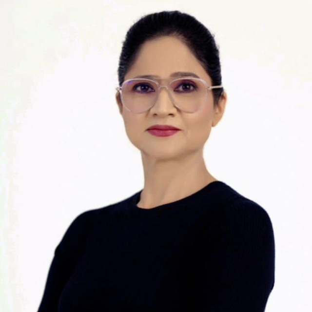 Indian professional woman looking forward